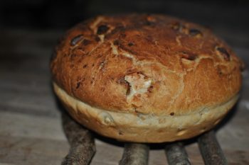Sweet chestnut bread - the freshly baked loaf